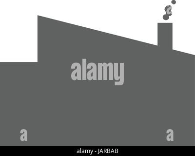 Einfache Fabrik-Symbol im Vektor-format Stock Vektor