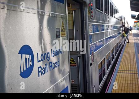 Sayville, Suffolk Co, Long Island New York USA Long Island Railroad Station. Stockfoto