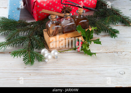 Weihnachten-Aromen für leckeres Gebäck Stockfoto