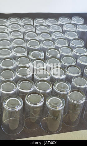 Gläser in der Küche des Restaurant, catering &amp; business Stockfoto