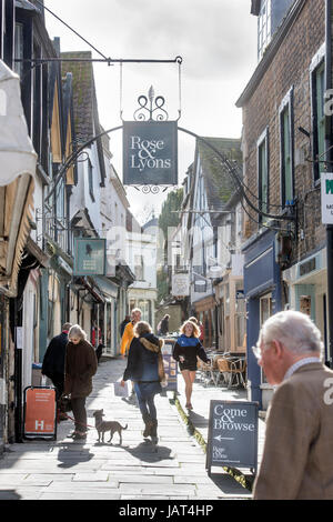 Allgemeine Ansichten von Frome in Somerset - billige Street Stockfoto