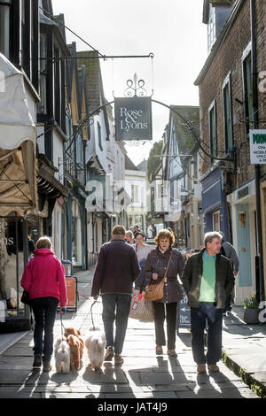 Allgemeine Ansichten von Frome in Somerset - billige Street Stockfoto