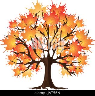 Herbst Ahorn Stock Vektor