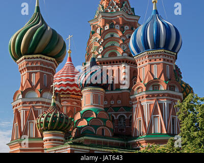 Kathedrale von der ab oder Kathedrale Wassili der Seligen, Roter Platz, Moskau, Russland, Europa Stockfoto