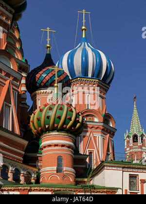 Kathedrale von der ab oder Kathedrale Wassili der Seligen, Roter Platz, Moskau, Russland, Europa Stockfoto