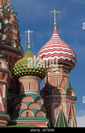Kathedrale von der ab oder Kathedrale Wassili der Seligen, Roter Platz, Moskau, Russland, Europa Stockfoto