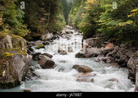 Fluss Sarca im Adamello-Brenta Park Trentino-Alto-Adige Italien Stockfoto