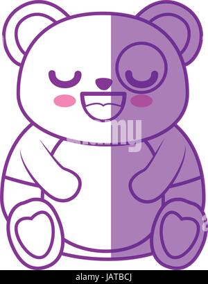 Niedlicher Bär Kawaii cartoon Stock Vektor