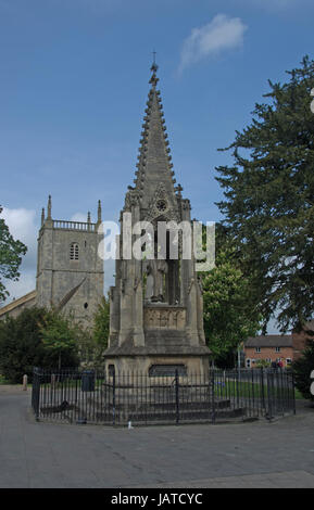 GLOUCESTERSHIRE; GLOUCESTER; BILDNIS, JOHN HOOPER, BISCHOF VON GLOUCESTER Stockfoto