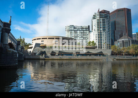 Hamer Hall Southbank Arts and Leisure Precinct am Fluss Yarra Melbourne Australien Stockfoto