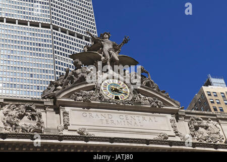 NEW YORK - 29 SEPTEMBER: Grand Central Terminal in New York City Exterieur. Grand Central Terminal ist der verkehrsreichste Bahnhof in den Vereinigten Staaten. Foto aufgenommen am: 29. September 2013 Stockfoto