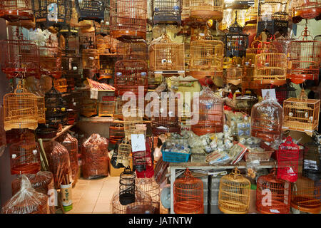 Yuen Po Street Bird Garden und Markt, Mong Kok, Kowloon, Hong Kong, China Stockfoto