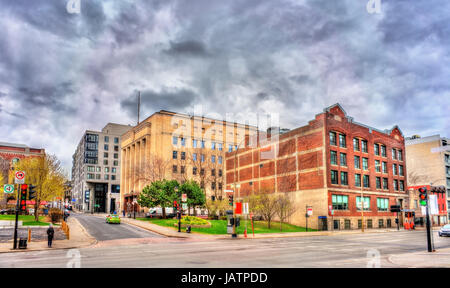 Gebäude in Old Montreal, Kanada Stockfoto