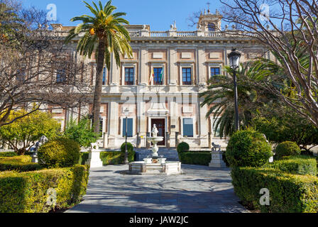 Allgemeine Archivo de Indias, Archivo General de Indias in Sevilla, Spanien Stockfoto