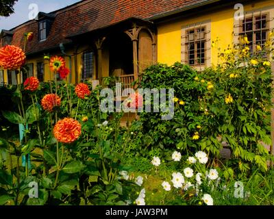 Garten des Goethe in Weimar. Stockfoto