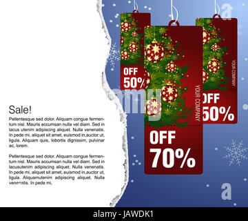 Vertriebs- und Rabatt Konzept Illustration Stockfoto