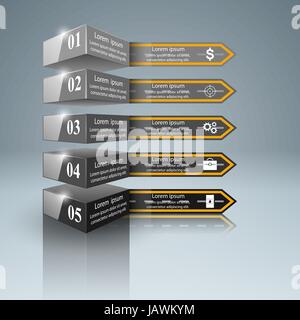 Business-Infografiken. Zahn-Symbol. Stock Vektor