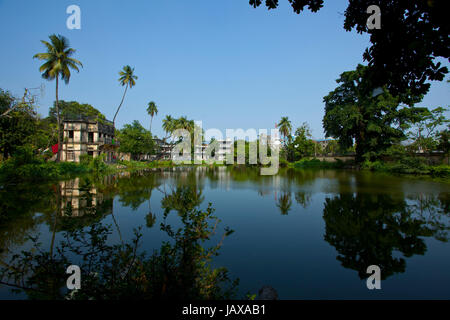 Shashi Lodge, ein architektonisches Symbol Mymensingh Region, Maharaja Shurjokanto Acharya Chowdhury beauftragt diese prächtig gestalteten Lodge mit Stockfoto