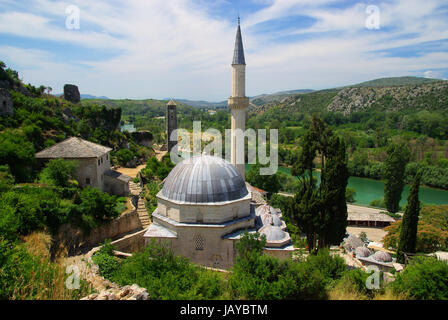 Pocitelj Moschee - Pocitelj Moschee 05 Stockfoto