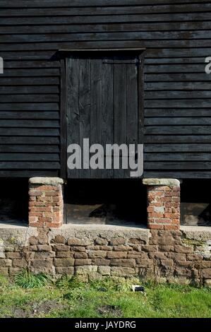 Traditionellen Getreidespeicher Fassade, Herefordshire, England. Stockfoto