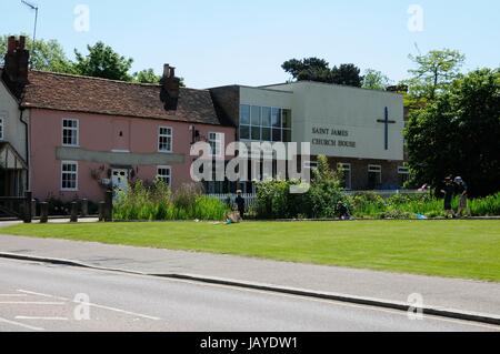 Prospect Cottage, Lucy Kemp-Welch Memorial Gallery, St James Church House, Bushey, Hertfordshire. Stockfoto