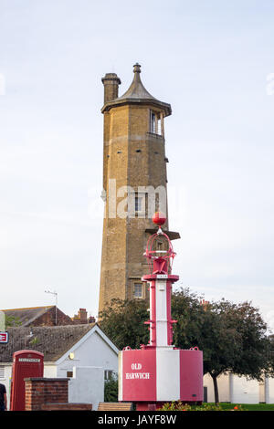 Harwich hohen Leuchtturm von Daniel Asher Alexander, 1818, Harwich Essex England Stockfoto