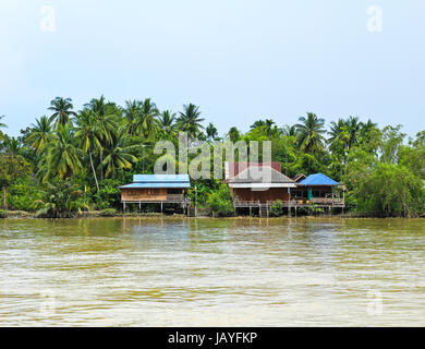 Mae Klong Fluss, Samutsongkhram Provinz in Thailand. Stockfoto