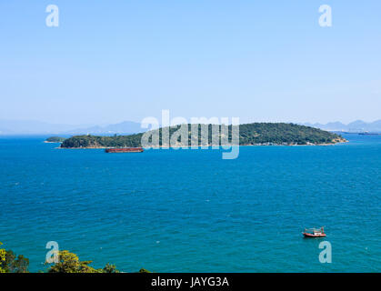 Draufsicht der Sichang Insel, Chonburi, Thailand. Stockfoto