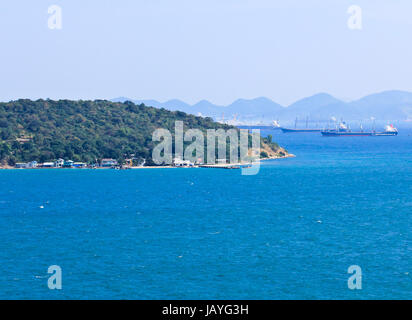 Draufsicht der Sichang Insel, Chonburi, Thailand. Stockfoto