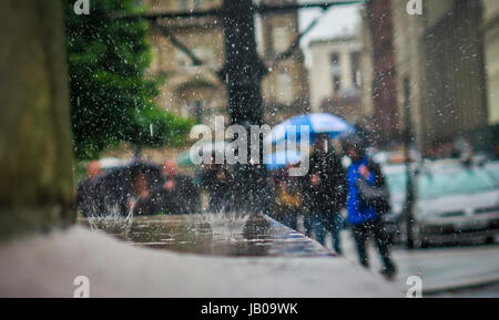 8. Juni 2017 Glasgow. Non-Stop sintflutartige Regenfälle im Zentrum Stadt. Bildnachweis: ALAN OLIVER/Alamy Live-Nachrichten Stockfoto