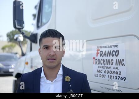 23. Mai 2017 - Los Angeles, Kalifornien, USA - Francisco Franco, Gründer und Präsident, Franco Trucking Inc. (Credit-Bild: © Ringo Chiu über ZUMA Draht) Stockfoto