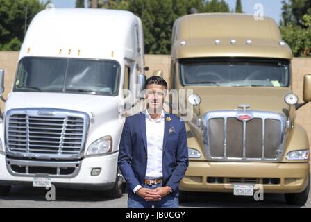 23. Mai 2017 - Los Angeles, Kalifornien, USA - Francisco Franco, Gründer und Präsident, Franco Trucking Inc. (Credit-Bild: © Ringo Chiu über ZUMA Draht) Stockfoto