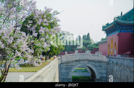 Beijin, Beijin, China. 9. Juni 2017. Palast der Abstinenz liegt im Nordwesten des kreisrunden Hügel Altars und neben dem Westtor des Parks von der Temple of Heaven. Es war ein Ort für den Kaiser aus der Nahrung zu enthalten, bevor die verehren Himmel Zeremonie begann. Es verfügt über mehrere markante Gebäude, wie der Beamless-Halle, der Rest-Palast und den Glockenturm. Bildnachweis: SIPA Asien/ZUMA Draht/Alamy Live-Nachrichten Stockfoto