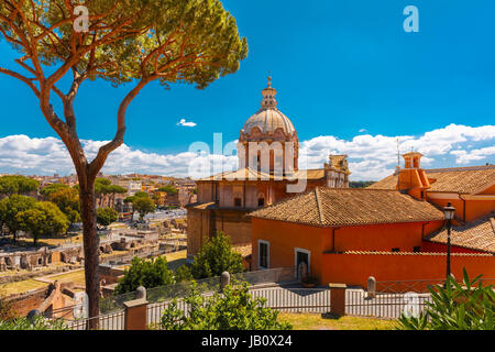 Kirche von Santi Luca e Martina, Rom, Italien Stockfoto