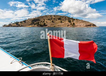 Taquile Insel Titicaca-See in den peruanischen Anden in Peru Puno Stockfoto