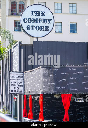 Die berühmten Comedy Store in LA - am Sunset Boulevard - LOS ANGELES - Kalifornien Stockfoto