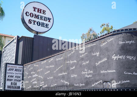 Die berühmten Comedy Store in LA - am Sunset Boulevard - LOS ANGELES - Kalifornien Stockfoto