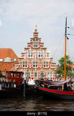 Stadstimmerwerf Galgewater in Leiden, Niederlande Stockfoto