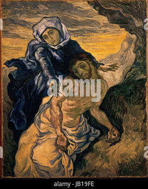 Vincent Van Gogh Pietà, nach Delacroix 1889 Stockfoto