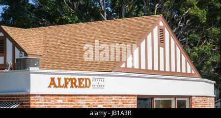 Alfred Kaffee und Küche in Brentwood Los Angeles - LOS ANGELES - Kalifornien Stockfoto