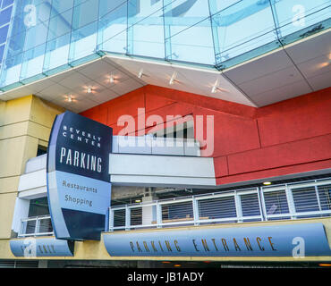 Beverly Center Parkplatz Eingang - LOS ANGELES - Kalifornien Stockfoto