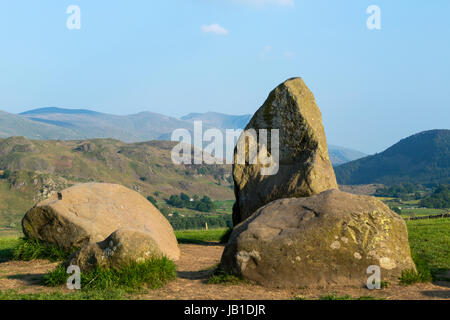 Castlerigg Stone Circle in der Nähe von Keswick in Cumbria Stockfoto