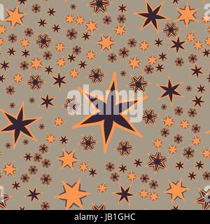 Nahtlose Sternen-Print Stock Vektor