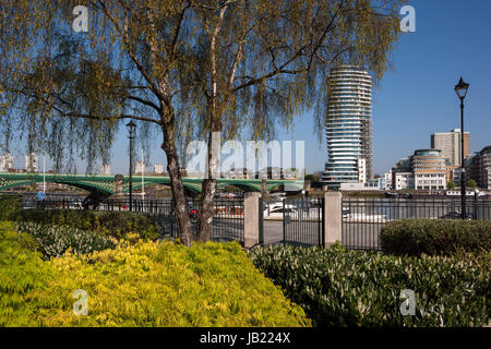 Parkland sinnliche Gärten, Imperial Park Imperial Wharf, London Stockfoto