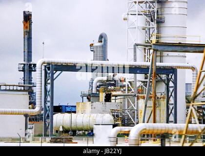 INDUSTRIE-RAFFINERIE IN TEXAS LATPORTE Stockfoto