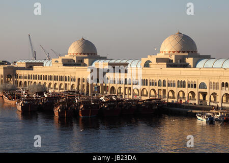 Neuer Markt in Sharjah Stadt. Vereinigte Arabische Emirate Stockfoto