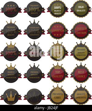 Sammlung von Premium-Qualität-Label, eps10 Vektor Stock Vektor
