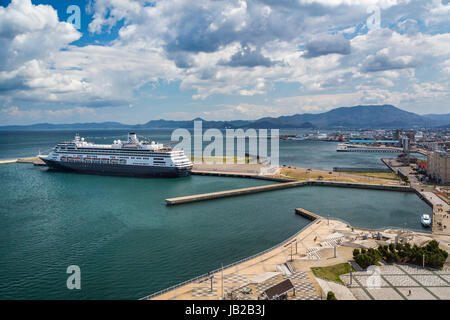 Der Hafen Stadt Aomori, Nord-Japan, Tōhoku-Region. Stockfoto