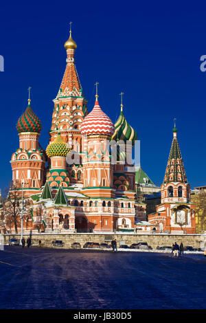 Architektonischen Details der Basilius Kathedrale am Roten Platz in Moskau, Russland Stockfoto