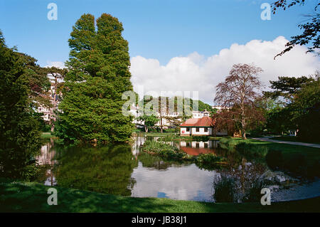 Alexandra Park und See bei Hastings, East Sussex, UK Stockfoto